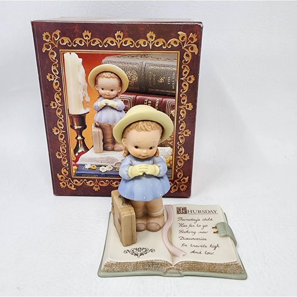 1993 ENESCO Memories of a Special Day THURSDAY'S CHILD Figurine 4.75" Tall